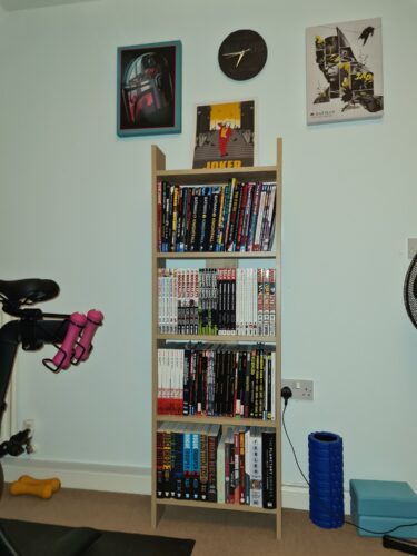 KayRana Virba Bookshelf Walnut 5 Tier Storage Unit photo review