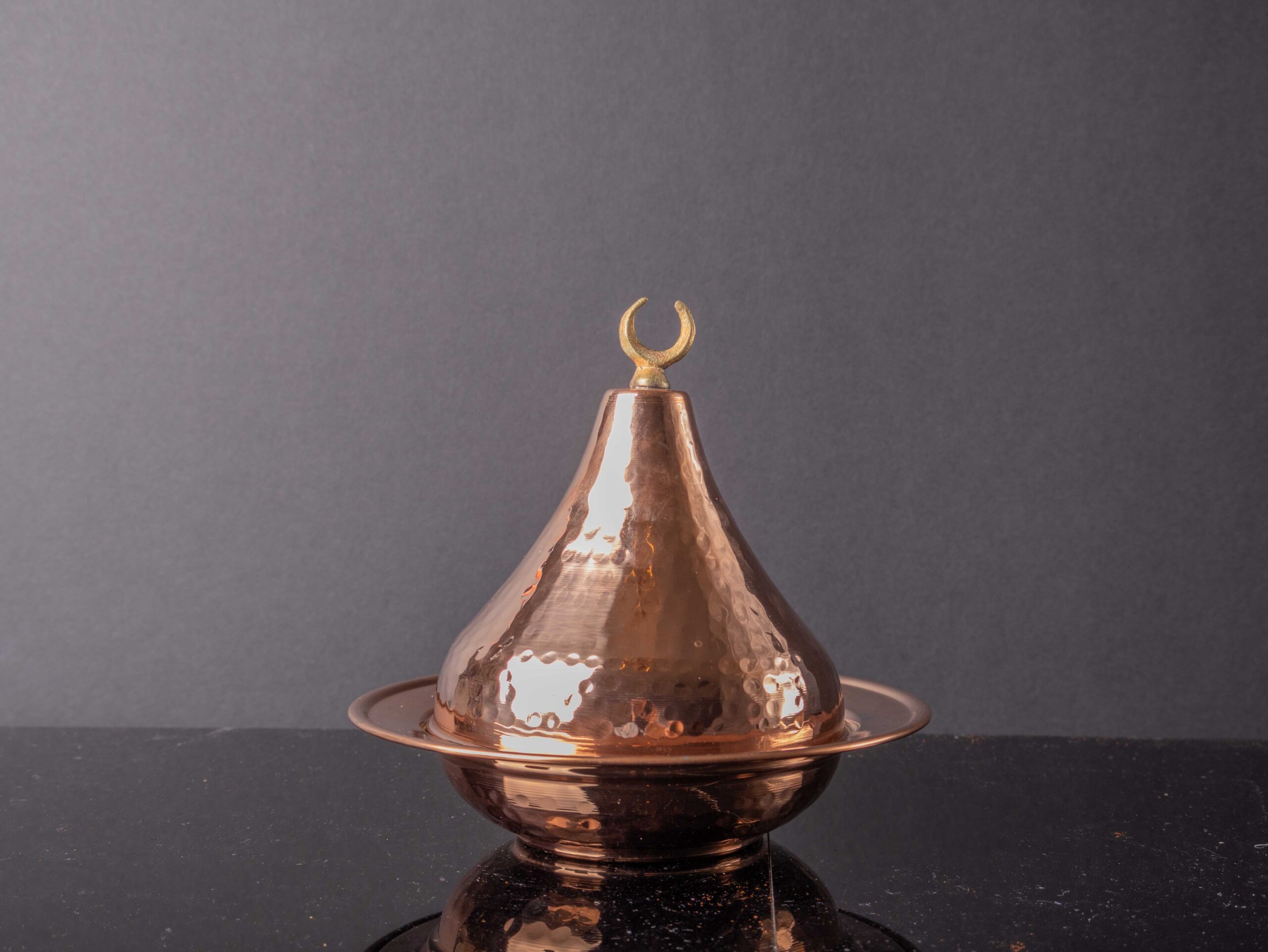 Handmade Copper Spice Bowl with Lid