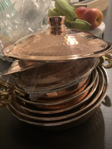 Handmade Hammered Copper Pan Set Turkish Cookware photo review