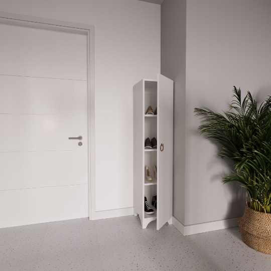 Kayrana Shoe Cabinet White