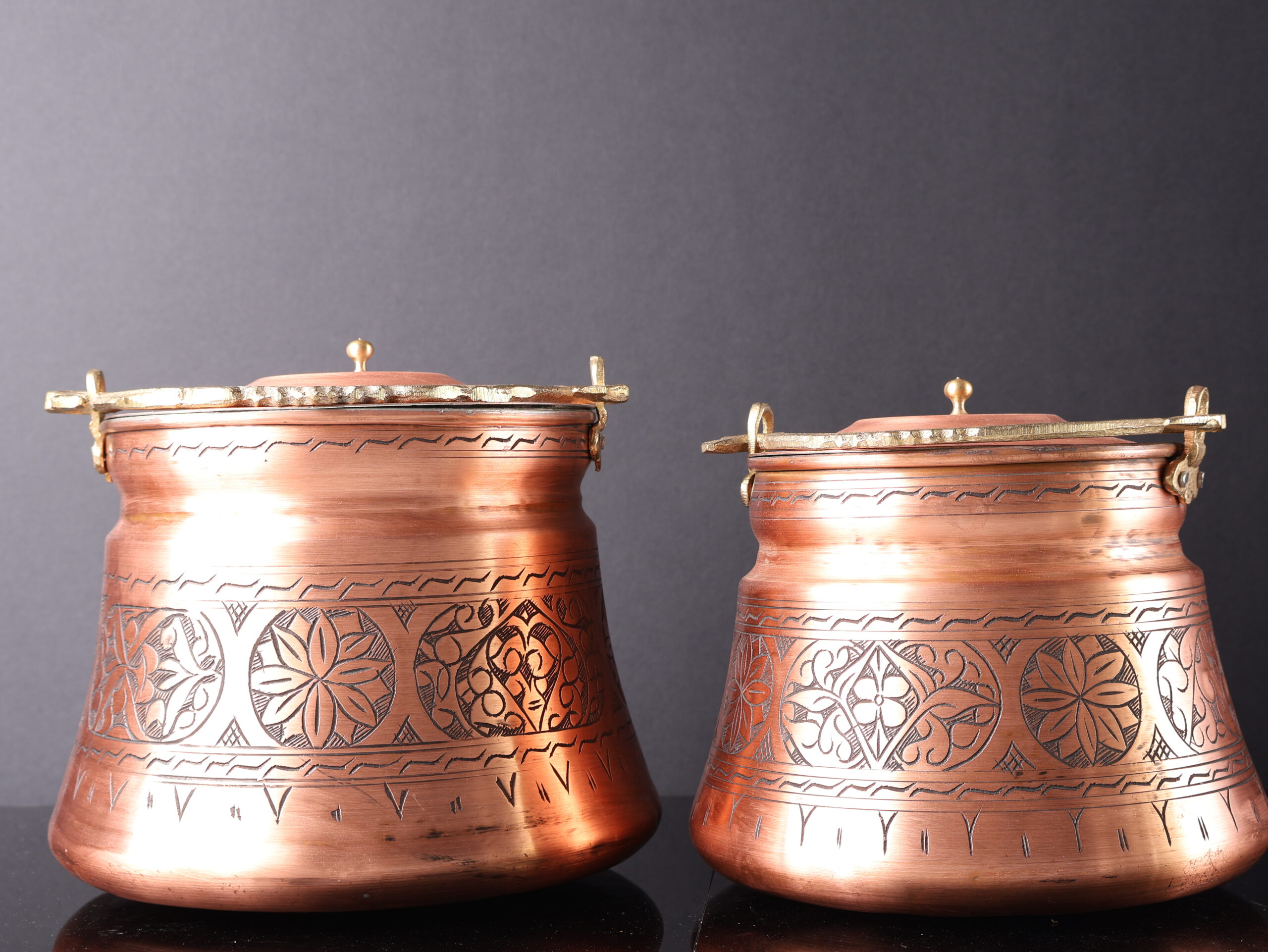 Handmade copper yogurt bucket
