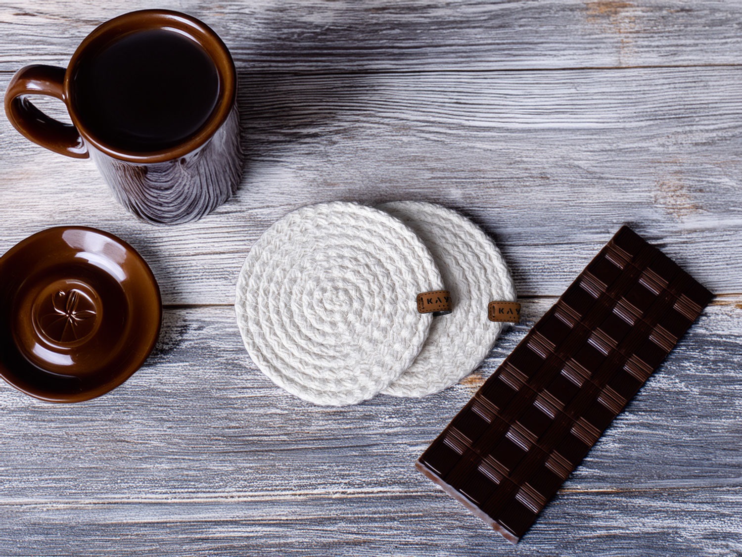 Handmade Straw Coasters